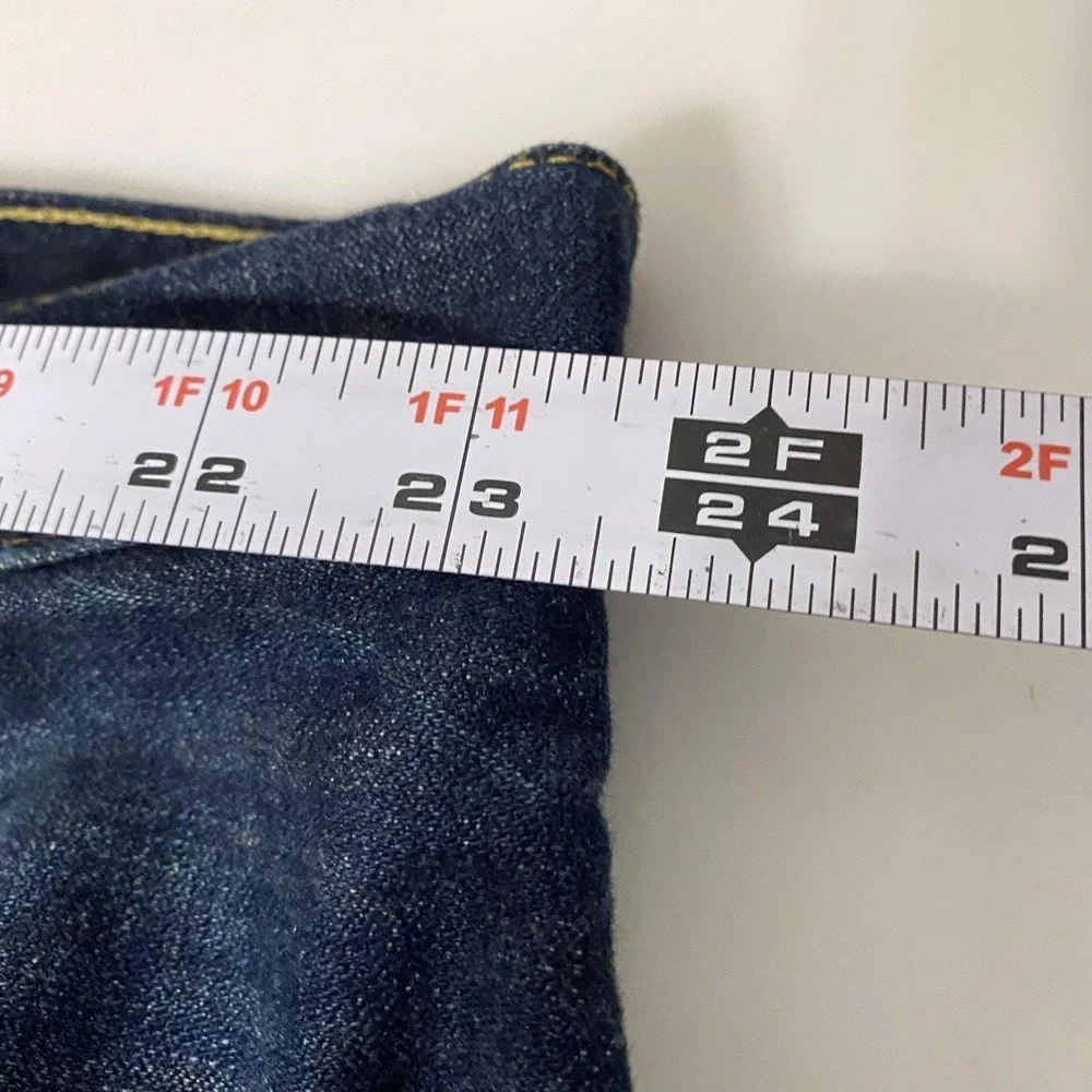 Levis‎ 569 Jeans Mens 42x30 Blue Denim Loose Straight Fit Distressed Dark Wash
